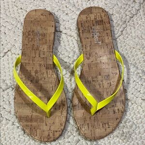 Yellow Flip Flop Sandals